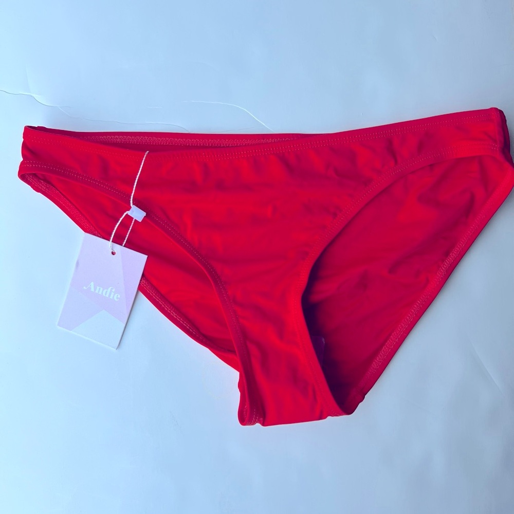 Andie Bikini bottom in Poppy Small